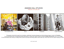 Tablet Screenshot of amandahallstudios.com